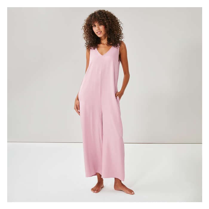 Women's Satin Sleep Jumpsuit